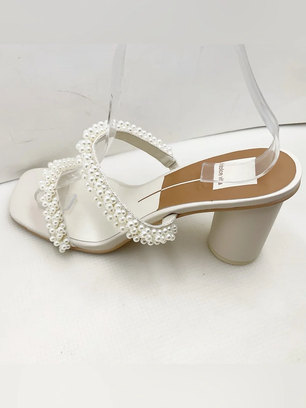 🆕{Dolce Vita} Noel Vanilla Pearls Sandals